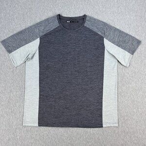 REI Co-Op Active Pursuits T-Shirt Mens L Heather Gray Colorblock Running Cycling